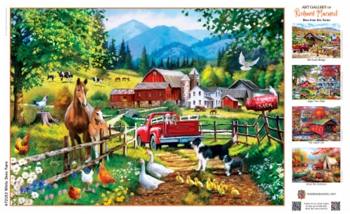 Masterpieces® Art Gallery of Richard Macneil White Dove Farm Puzzle Perspective: left