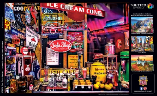 MasterPieces® Shutterspeed Gas Pump Heaven Jigsaw Puzzle Perspective: left