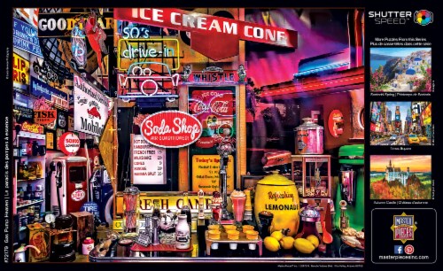 MasterPieces® Shutterspeed Gas Pump Heaven Jigsaw Puzzle Perspective: left