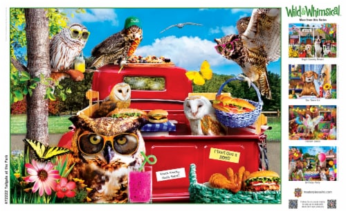 MasterPieces® Wild & Whimsical™ Tailgate at the Park Jigsaw Puzzle Perspective: left