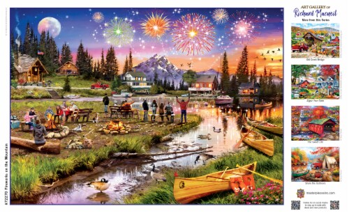 MasterPieces Art Gallery Fireworks on the Mountain Jigsaw Puzzle Perspective: left