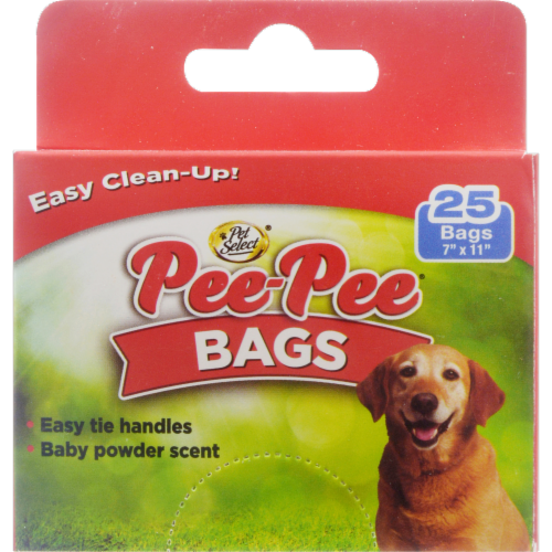 Pet Select Pee Pee Bags Perspective: left