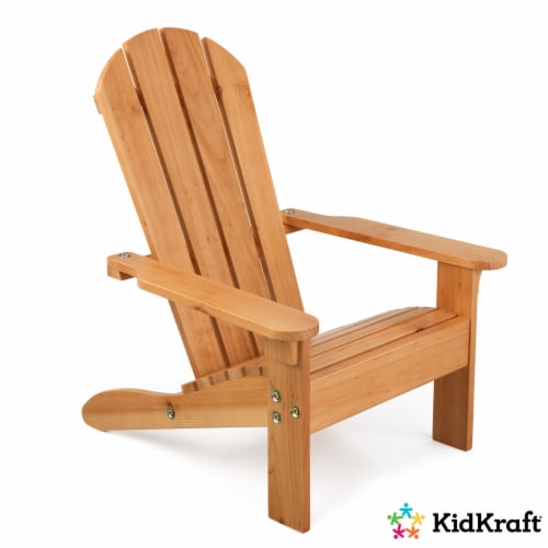 KidKraft Kids Outdoor Adirondack Chair - Honey Perspective: left