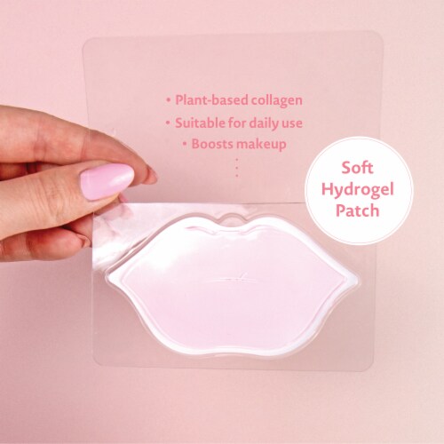 Tada Beauty 6pc Hydrogel Lip Mask Softening Cherry Blossom Lip Mask for Dry Lips Perspective: left
