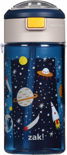 Zak! Antimicrobial Space Flex Water Bottle Perspective: left
