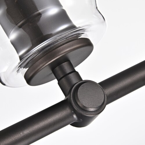 Lighting JOYCE Contemporary 4 Light Rubbed Bronze Bath Vanity Fixture 28  Width Perspective: left
