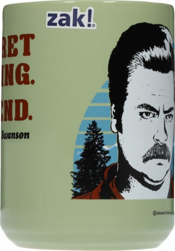 Zak! Designs Parks And Recreation Large Ceramic Mug Perspective: left