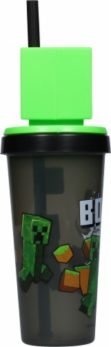 Zak!® Designs Minecraft Creeper Super Sipper Tumbler Perspective: left