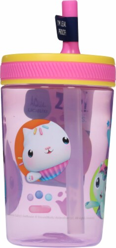 Zak! Designs Gabbys Dollhouse Antimicrobial Single Wall Leakproof Straw Kelso Tumbler Perspective: left