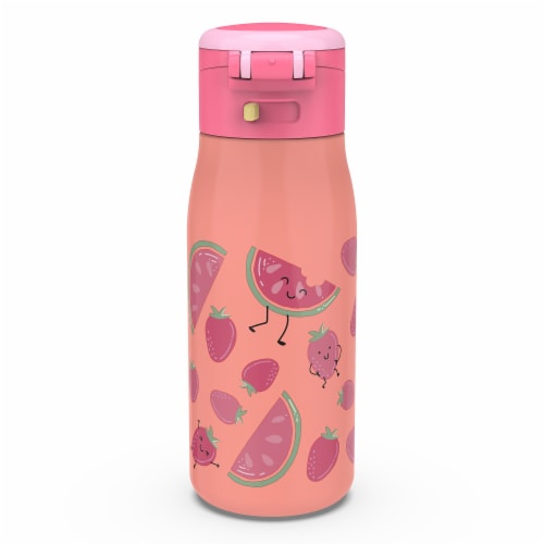Happy Fruit Stainless Steel Double Wall Vacuum Pasco Bottle Perspective: left