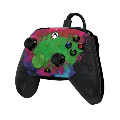 PDP REMATCH™ GLOW Advanced Wired Controller Space Dust Xbox Series X|S Xbox One & Windows 10/11 PC Perspective: left