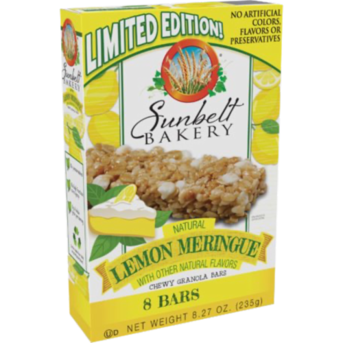 Sunbelt Bakery Meringue Chewy Granola Bars Lemon, 4 Count Perspective: left