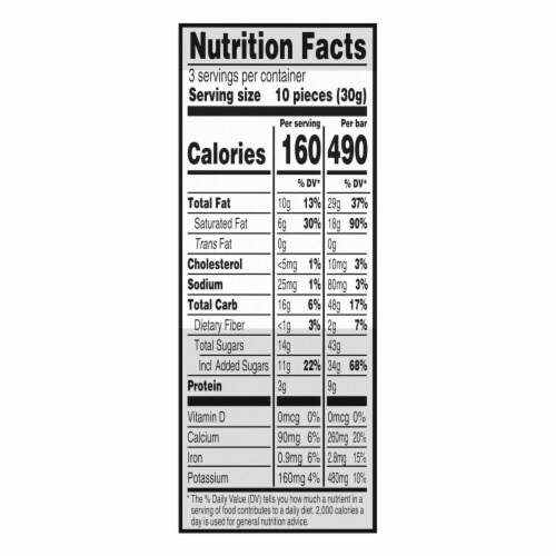 Green & Black's Organic 34% Cacao Milk Chocolate Bar Perspective: left