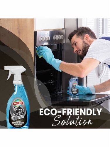 Restore Naturals Grill and Oven Cleaner, Degreaser for Kitchen and Grill, 22 fl. oz. Perspective: left