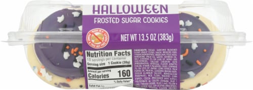 Lofthouse Halloween Frosted Sugar Cookies Perspective: left
