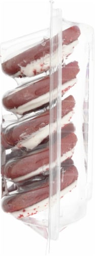 Lofthouse Red Velvet Frosted Sugar Cookies Perspective: left