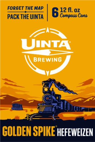 Uinta Golden Spike Hefeweizen Perspective: left