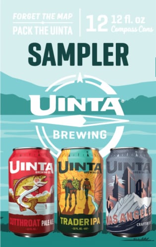 Uinta Brewing Co Sampler Variety Pack Perspective: left