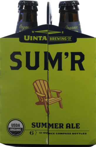 Uinta Brewing Organic Summer Ale Perspective: left