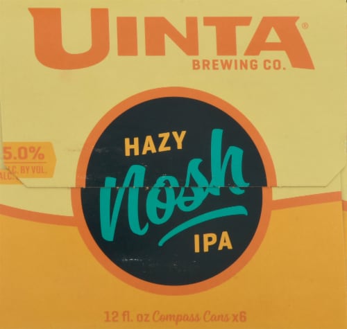 Uinta Brewing Co. Hazy Nosh IPA Perspective: left