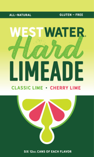 Uinta Westwater Cherry Limeade / Limeade Hard Seltzer Perspective: left