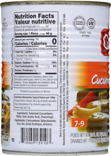 Gefen® Cucumbers in Brine Can Perspective: left