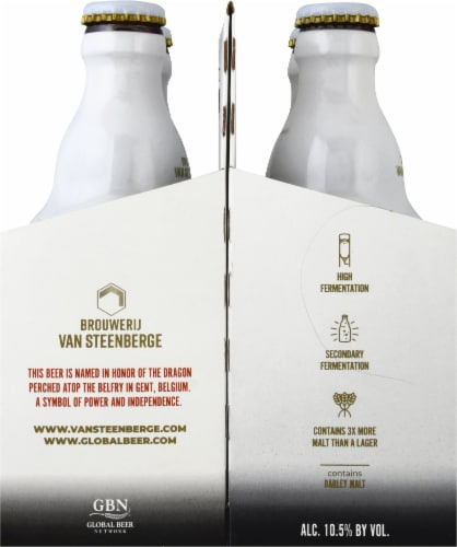 Gulden Draak Classic Dark Red Triple Ale Beer Perspective: left
