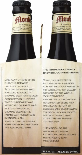 Monk's Cafe Flemish Sour Ale Beer Perspective: left