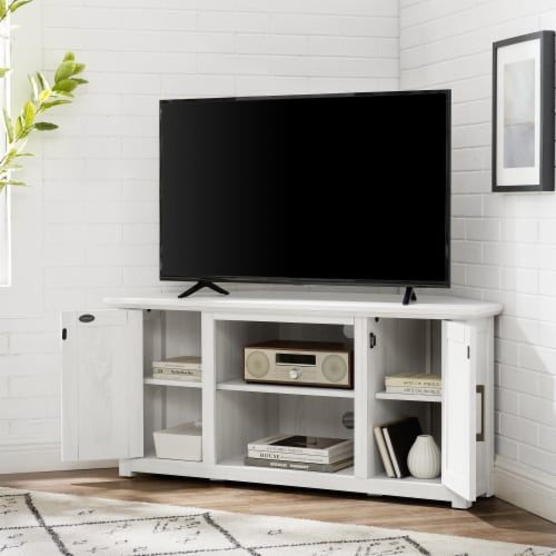 Crosley Camden Corner TV Set - White Finish Perspective: left