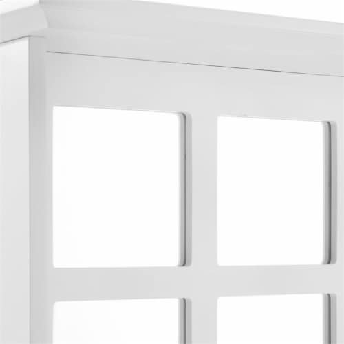Crosley Furniture Plymouth 26 Coastal Wood Hall Tree White in White Perspective: left