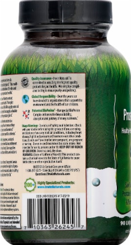 Irwin Naturals Prosta-Strong Liquid Soft-Gels 90 Count Perspective: left