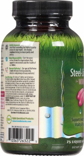 Irwin Naturals Steel-Libido for Women Liquid Soft-Gels Perspective: left
