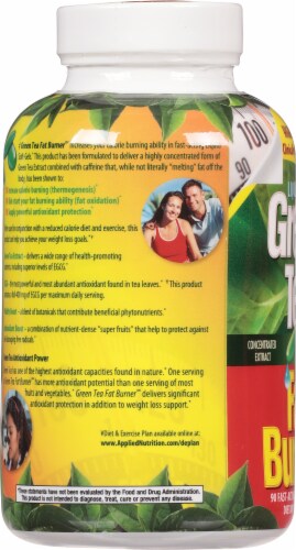 Applied Nutrition Green Tea Fat Burner® Liquid Softgels Dietary Supplement Perspective: left