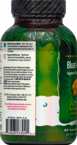 Irwin Naturals Bloat-Away Dietary Supplement Perspective: left