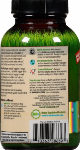 Irwin Naturals Vita-C Plus Urgent Rescue Liquid Soft Gels Perspective: left