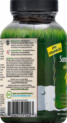 Irwin Naturals® Sunny Mood® 5-HTP Dietary Supplement Liquid Soft-Gels Perspective: left
