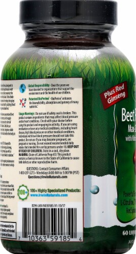 Irwin Naturals Beet Root RED Liquid Soft-Gels Perspective: left