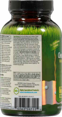 Irwin Naturals 2-IN-1 Cleanse & Flush Weight Loss Support Liquid Soft-Gels Perspective: left