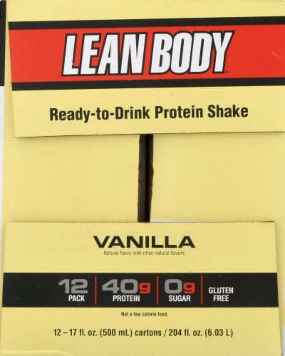 Labrada Lean Body Ready-to-Drink Vanilla Protein Shake Perspective: left