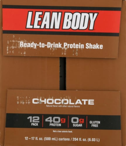 Labrada® Lean Body Ready-to-Drink Chocolate Protein Shake Perspective: left