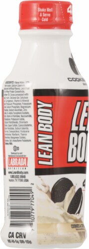 Lean Body Cookies & Cream Protein Shake Perspective: left