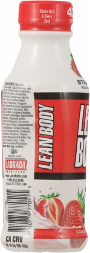 Lean Body® Strawberry Protein Shake Perspective: left