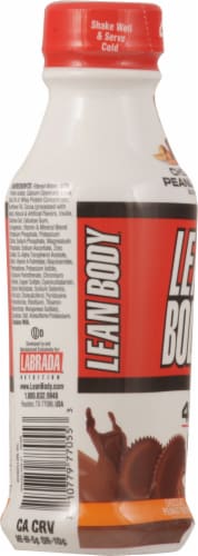 Lean Body Chocolate Peanut Butter Protein Shake Perspective: left