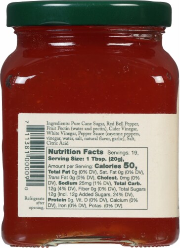 Stonewall Kitchen Red Pepper Jelly Perspective: left