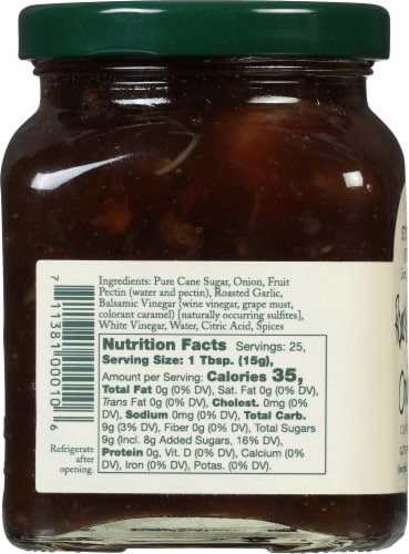 Stonewall Kitchen Roasted Garlic Onion Jam Perspective: left