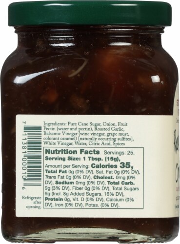 Stonewall Kitchen Roasted Garlic Onion Jam Perspective: left