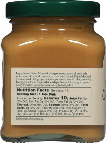 Stonewall Kitchen Maine Maple Champagne Mustard Perspective: left