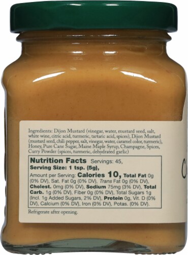 Stonewall Kitchen Maine Maple Champagne Mustard Perspective: left