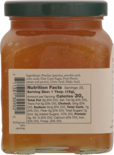 Stonewall Kitchen Peach Jam Perspective: left