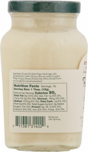 Stonewall Kitchen Roasted Garlic Aioli Perspective: left